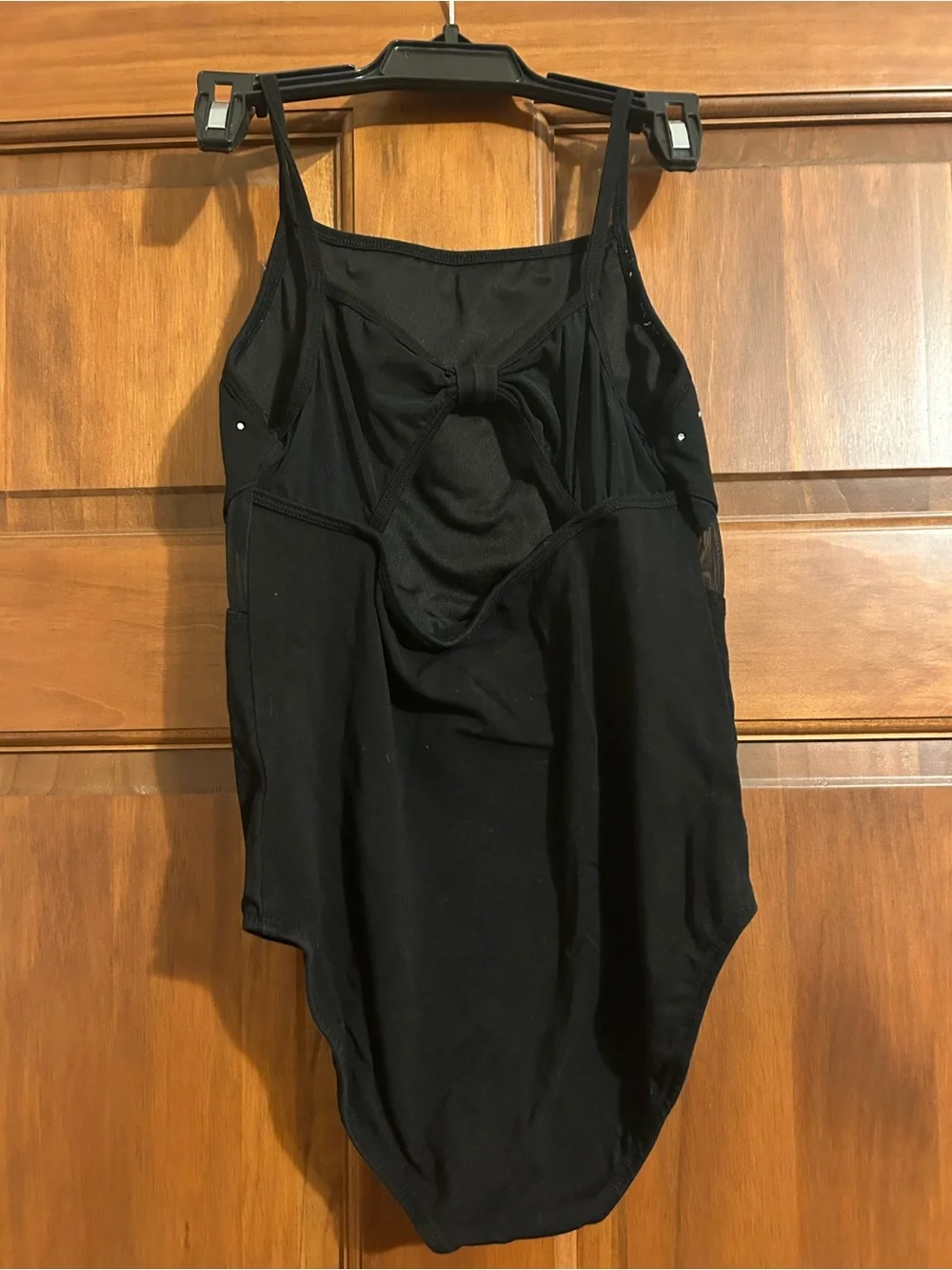 Girls' Black Rhinestone-Accent One-Piece Bodysuit